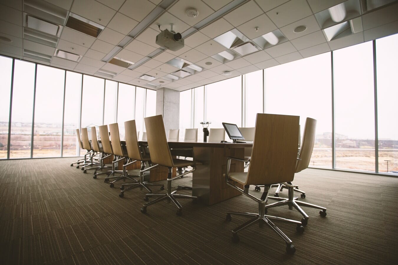 A conference room with Phoenixing chairs.